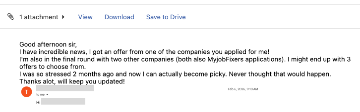 Client feedback 15